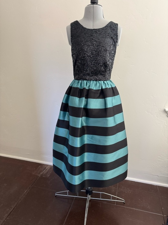 Anthropologie Dresses & Skirts - Anthropologie Leifsdottir sequin blue & black stripe dress